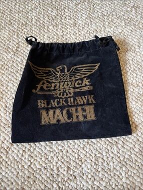 MACH II Black Hawk Velvet Drawstring Pouch